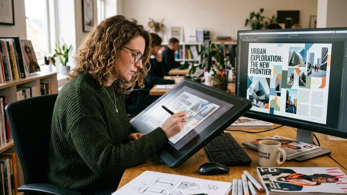 IA Revoluciona o Design Gráfico Editorial Exemplos Práticos