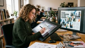 IA Revoluciona o Design Gráfico Editorial Exemplos Práticos