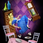 Imagens criativas de Alice no país das maravilhas