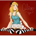 Imagens criativas de Alice no país das maravilhas
