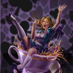 Imagens criativas de Alice no país das maravilhas