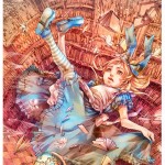 Imagens criativas de Alice no país das maravilhas