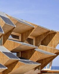 Visão da casa pelo lado de cima com os condutores.