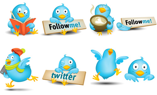 29 Packs de icones do Twitter para seu blog